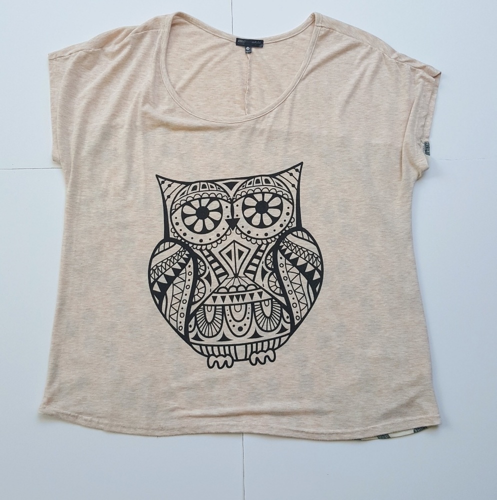 Attitude Not Included Owl Blouse plus 2x